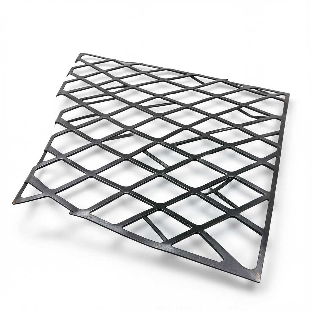 Hot Rolled Black Steel Expanded Metal Mesh Thickness 2.8 mm Width 2.44 M Length 3 M