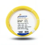 سلك نحاس مجدول 1.5 مم2، 450/750 فولت، عزل PVC 70°C، لون أصفر | شركة كابلات الشرقية للصناعة