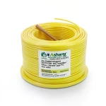 سلك كهرباء نحاس مجدول 4 ملم، 450/750 فولت، عزل PVC 70°C، لون أصفر | شركة كابلات الشرقية للصناعة
