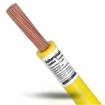 6mm Stranded Electrical Wire 450/750V Copper Conductor PVC 70°C Yellow | Asharqiyah Cables Company for Industry