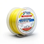 سلك كهرباء نحاس مجدول 2.5 مم2 450/750 فولت، معزول PVC 70°C، لون اصفر | شركة كابلات الشرقية للصناعة