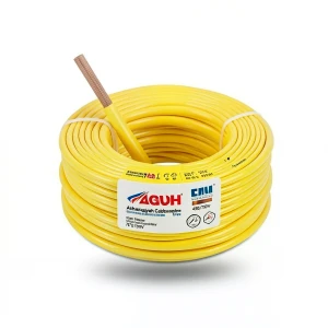 لفة سلك كهرباء نحاس مجدول 35 مم 450/750 فولت، معزول PVC 70°C، لون أصفر | شركة كابلات الشرقية للصناعة