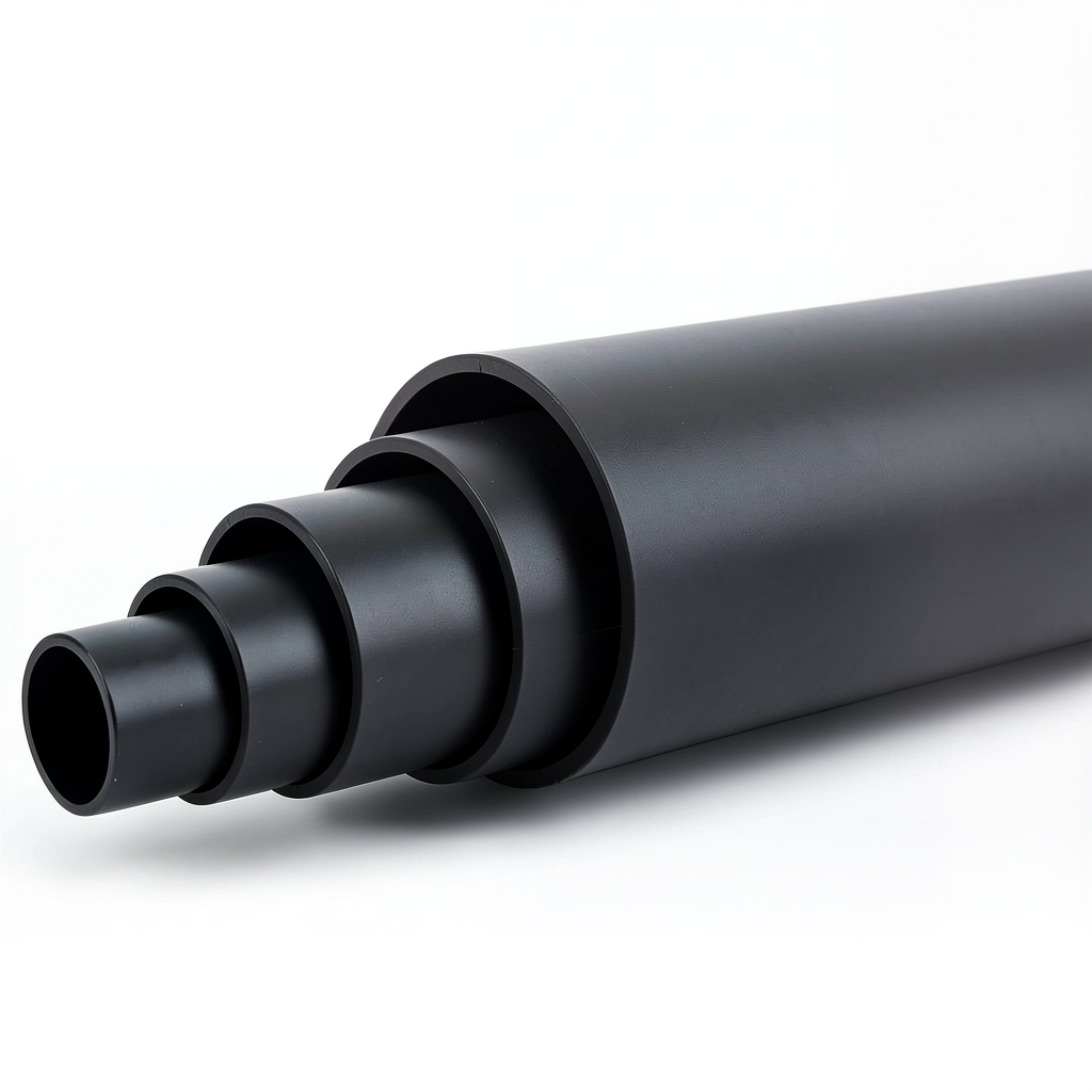 HDPE Pipe Pressure 15.3 Bar PE 80 OD 225 mm SDR 7.4 Black