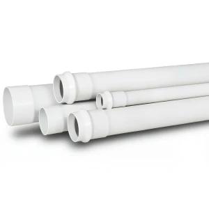 UPVC Plastic Pipe SDR 41 Size 250 mm Thickness 7.1 mm White