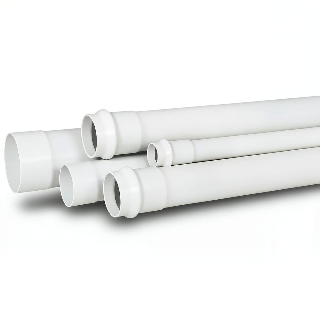 مواسير بلاستيك UPVC SDR 41 مقاس 250 مم سماكة 7.1 مم لون أبيض