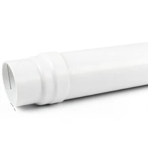 UPVC Plastic Pipe SDR 34 Size 125 mm Thickness 4.3 mm White
