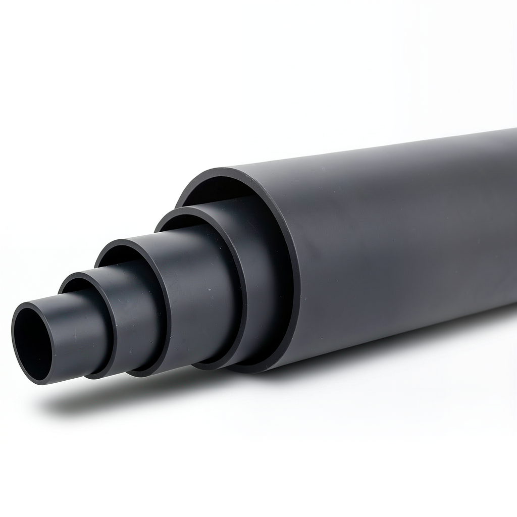 مواسير HDPE ضغط 10 بار PE 80 قطر خارجي 400 مم SDR 11 لون اسود