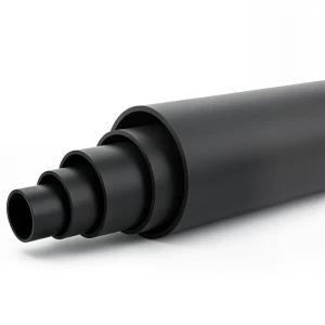 HDPE Pipe Pressure 10 Bar PE 80 Size 450 mm SDR 11 Black