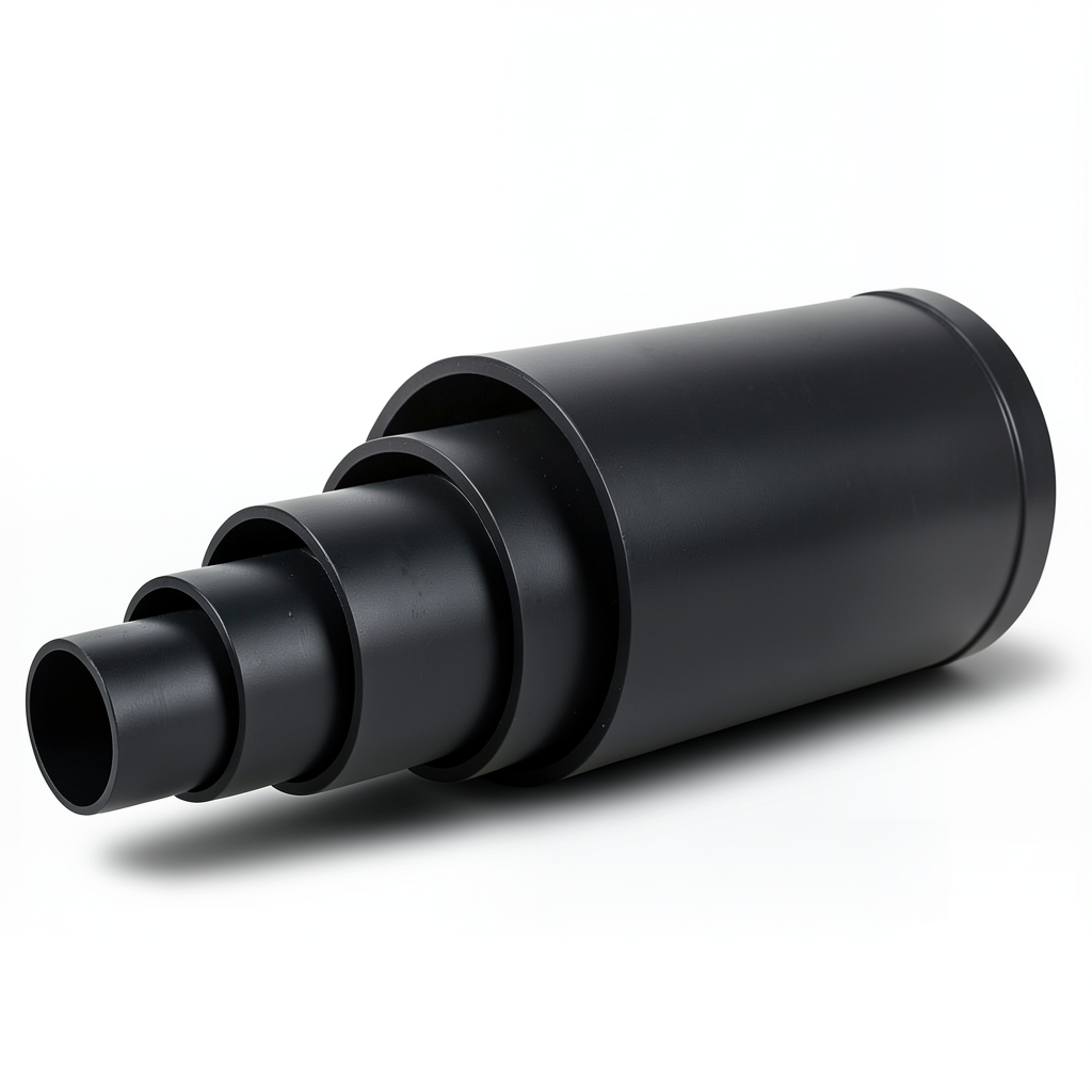 أنابيب HDPE ضغط 10 بار PE 80 حجم 630 مم SDR 11 لون أسود