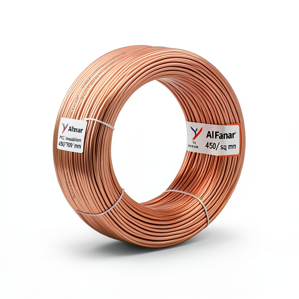 Flexible Copper Wire 4 sq mm 450/750V PVC Insulation 100 yards | Al Fanar