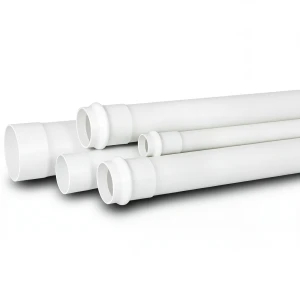 انابيب بلاستيك UPVC لانظمة الصرف تحت الارض SDR 41 مقاس 160 مم سماكة 4.6 مم لون أبيض