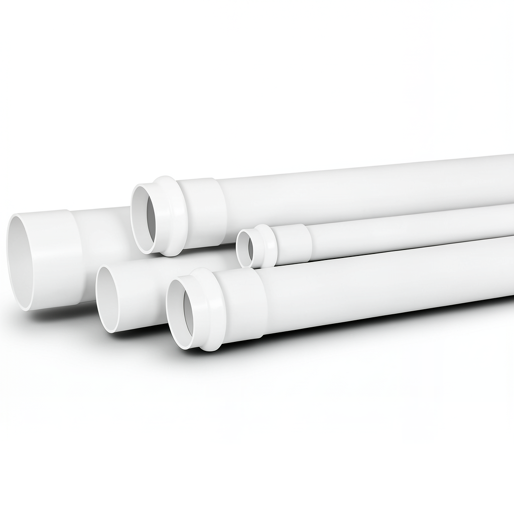 مواسير بلاستيك UPVC SDR 41 مقاس 250 مم سماكة 7.1 مم لون أبيض