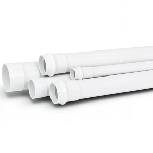 أنبوب UPVC SDR 34، قطر خارجي 110 مم، سماكة 3.8 مم، لون أبيض