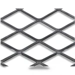 Hot Rolled Black Steel Expanded Metal Mesh Thickness 2.8 mm Width 2.44 M Length 7 M