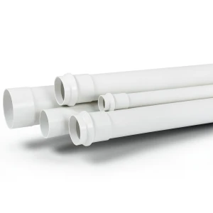 أنابيب UPVC SDR 34 قطر خارجي 250 مم سماكة 8.3 مم أبيض