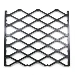 Hot Rolled Black Steel Expanded Metal Mesh Thickness 3 mm Width 2.44 M Length 1 M