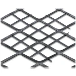 Hot Rolled Black Steel Expanded Metal Mesh Thickness 3 mm Width 2.44 M Length 4 M