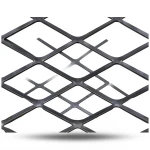 Hot Rolled Black Steel Expanded Metal Mesh Thickness 3.8 mm Width 2.44 M Length 2 m