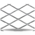 Hot Rolled Expanded Metal Mesh Tejari Shape Thickness 3.8 mm Size 2.44×4 m