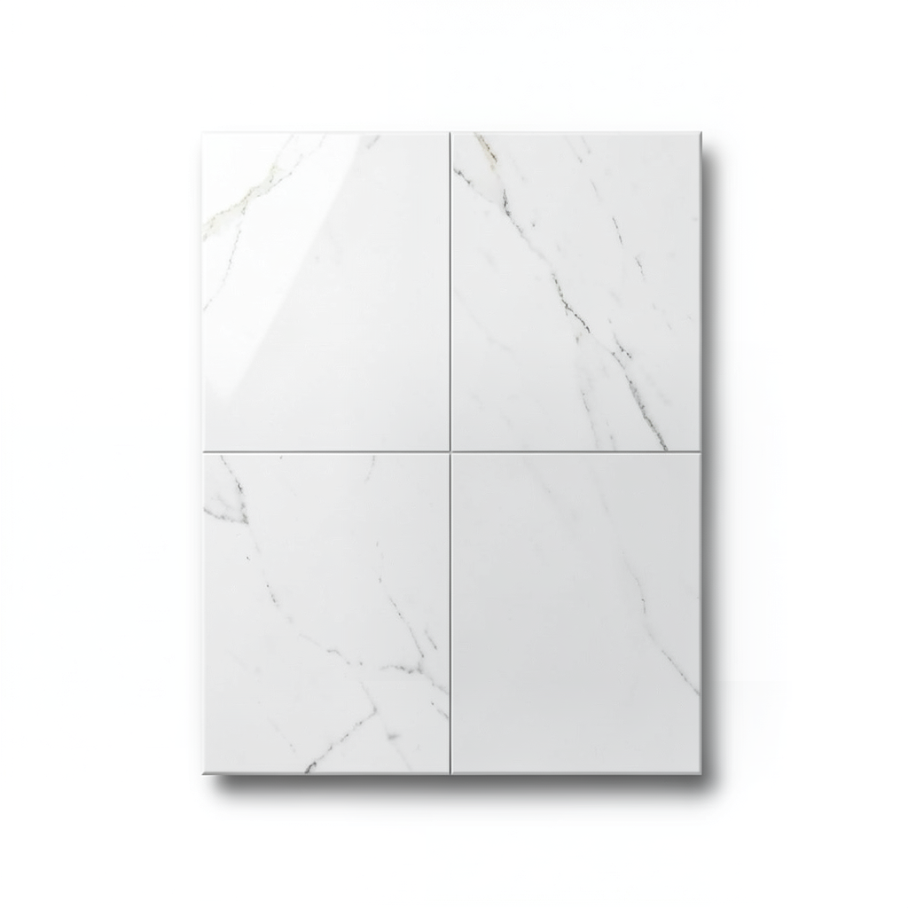 Polish Floor Porcelain Tiles 160x80 cm, White Color, Palarangelo Model