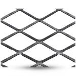 Hot Rolled Expanded Mesh 4.8 mm Thickness 2.44×2 m, Black Steel