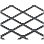 Hot Rolled Black Steel Expanded Metal Mesh Thickness 2.8 mm Width 2.44 M Length 7 M
