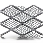 Hot Rolled Black Steel Expanded Metal Mesh Thickness 2.8 mm Width 2.44 m Length 6 m