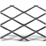 Hot Rolled Black Steel Expanded Metal Mesh Thickness 3 mm Width 2.44 m Length 6 m