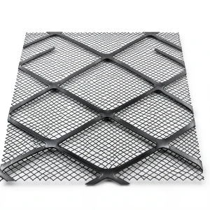 Hot Rolled Black Steel Expanded Metal Mesh Thickness 3 mm Width 2.44 m Length 7 m