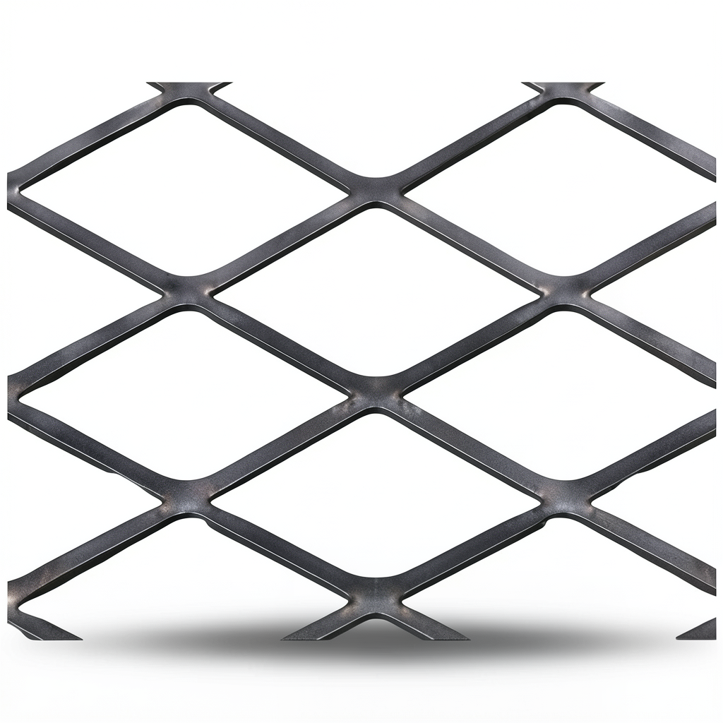 Hot Rolled Black Steel Expanded Metal Mesh Thickness 3 mm Width 2.44 m Length 5 m