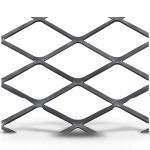 Hot Rolled Black Steel Expanded Metal Mesh Thickness 3.8 mm Width 2.44 M Length 2 m