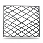 Hot Rolled Expanded Mesh 4.8 mm Thickness 2.44×2 m, Black Steel