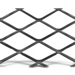 Hot Rolled Expanded Mesh 4.8 mm Thickness 2.44×2 m, Black Steel