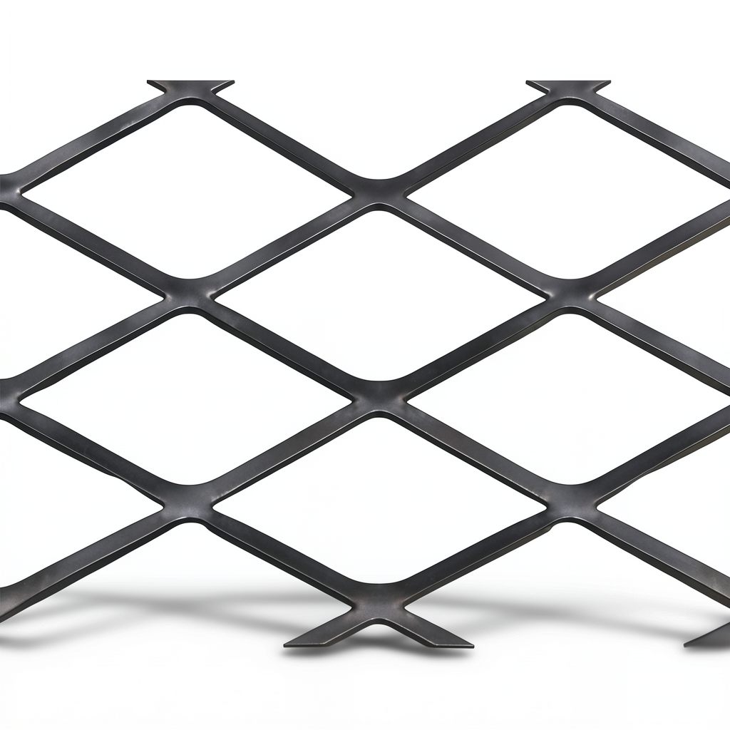 Hot Rolled Expanded Mesh 4.8 mm Thickness 2.44×2 m, Black Steel