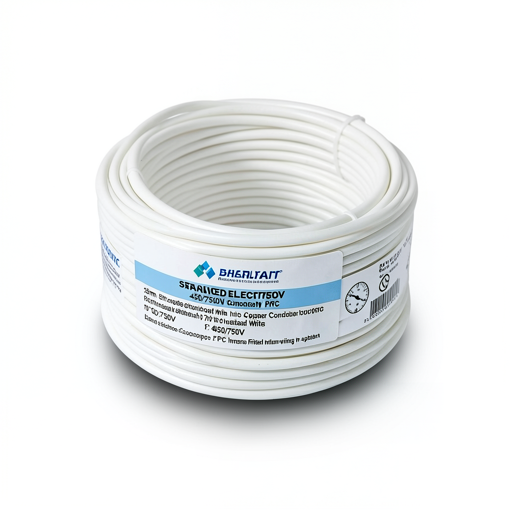 35mm Stranded Electrical Wire 450/750V Copper Conductor PVC 70°C Insulated White | Asharqiyah Cables Company for Industry