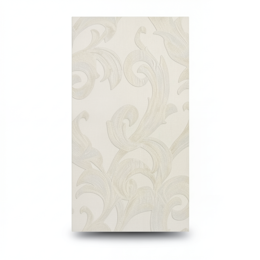Classic Wallpaper 10m Length, 0.73m Width, Light Beige Color