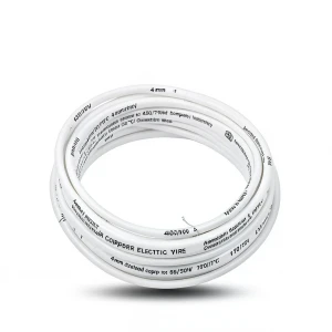 سلك كهرباء نحاس مجدول 4 ملم 450/750 فولت عزل PVC 70°C لون ابيض | شركة كابلات الشرقية للصناعة