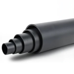 أنابيب بلاستيك HDPE ضغط 15.3 بار PE 80 قطر 355 مم SDR 7.4 أسود