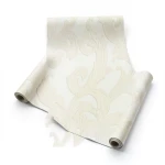 Classic Wallpaper 10m Length, 0.73m Width, Light Beige Color