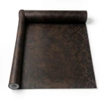 Italian Wallpaper Patterned Design Dark Brown Color, Size 10mx0.73m