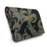 Classic Wallpaper Length 10m, Width 0.73m, Black Color, Model 57150