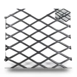 Hot Rolled Expanded Metal Mesh 4.8 mm Thickness 2.44×5 m, Black Steel