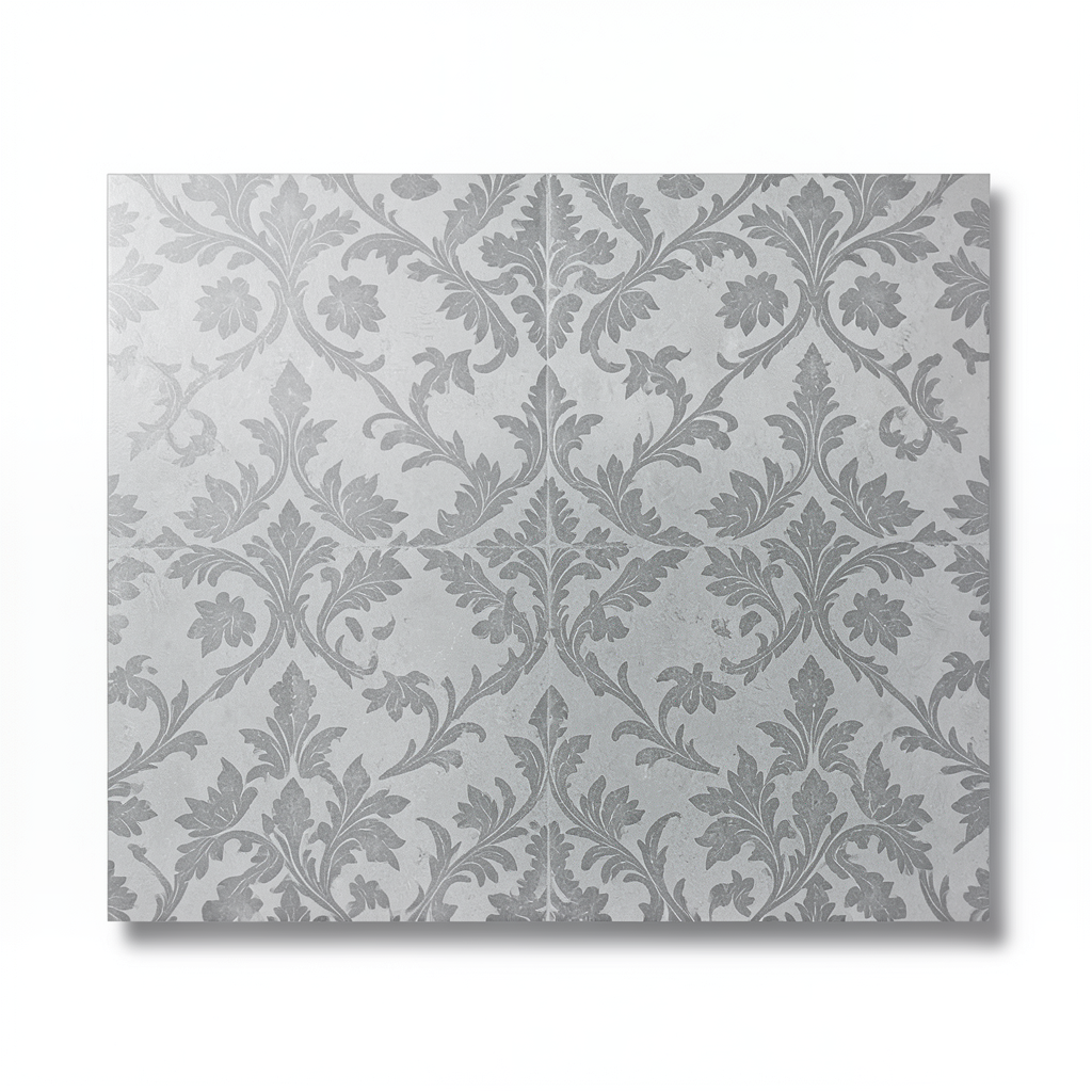 Porcelain Floors 60x120x0.87 cm, Grey, Damask Model
