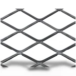 Hot Rolled Expanded Metal Mesh 6 mm Thickness, Size 2.44×2 m, Black Steel