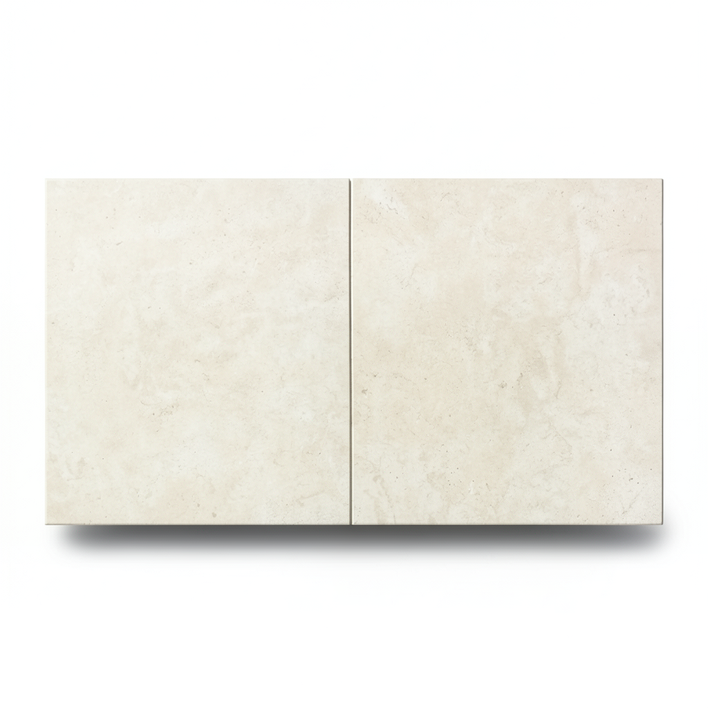 Porcelain Floor Tiles 2×60×60 cm Ivory Concrete Model