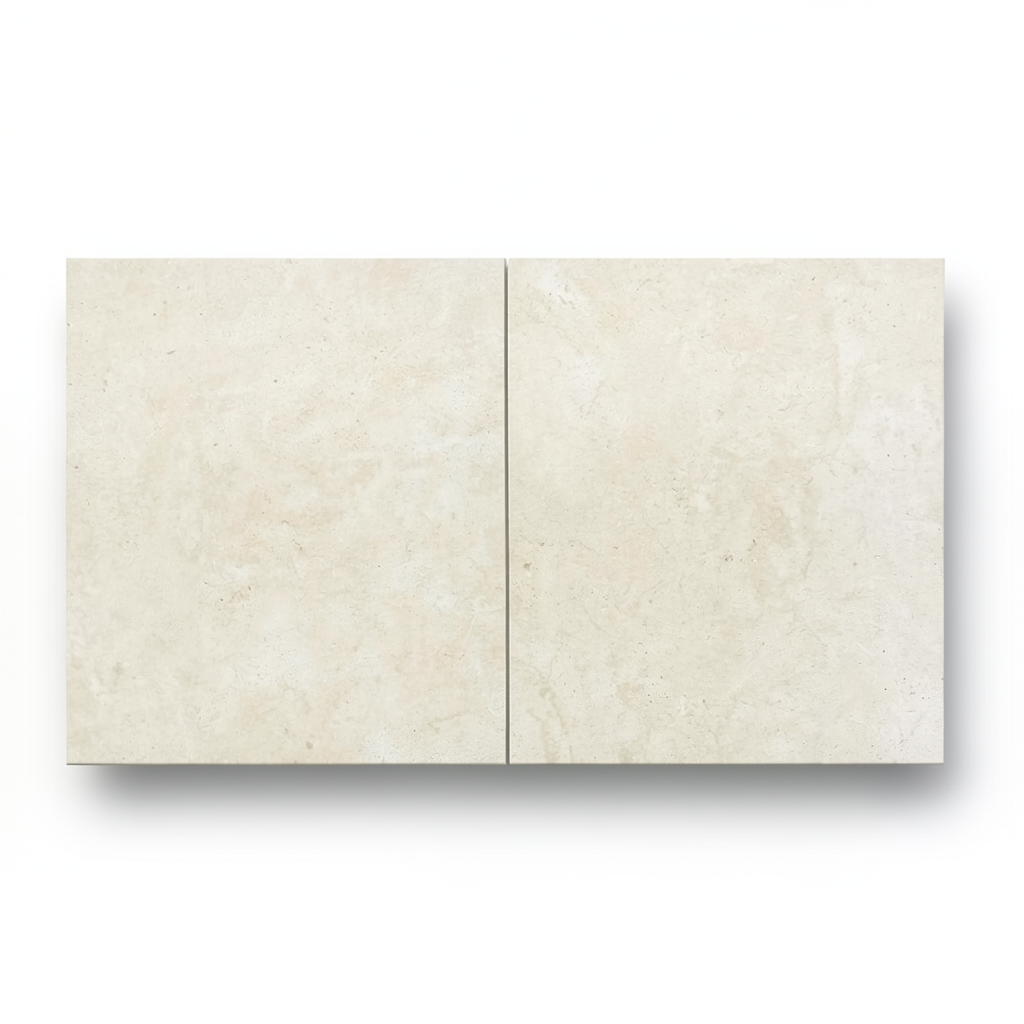Porcelain Floor Tiles 2×60×60 cm Ivory Concrete Model