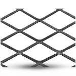Hot Rolled Expanded Metal Mesh 4.8 mm Thickness 2.44×5 m, Black Steel