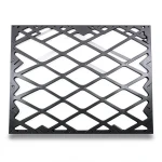 Hot Rolled Expanded Metal Mesh 4.8 mm Thickness 2.44×5 m, Black Steel