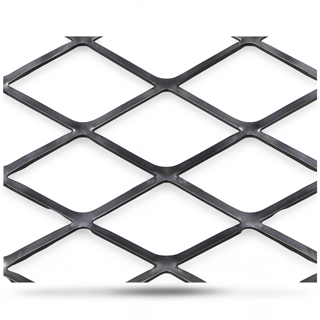 Hot Rolled Expanded Metal Mesh Tejari Design Thickness 5.8 mm Size 2.44×1 m