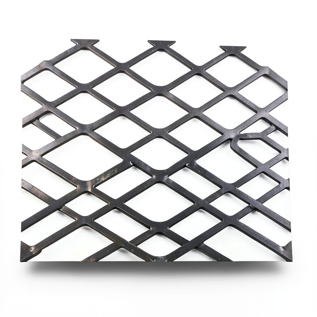 Hot Rolled Flattened Expanded Metal Tejari Shape Thickness 5.8 mm Size 2.44×6 m